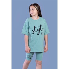 Toontoy Kids Toontoy Kız Çocuk Baskılı Taytlı Takım