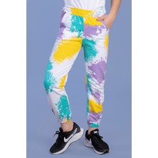 Toontoy Kids Toontoy Kız Çocuk Batik Desenli Iki Yanı Cepli Eşofman Alt