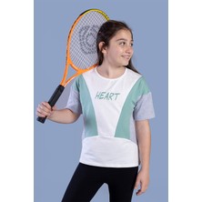 Toontoy Kids Toontoy Kız Çocuk Garni Detaylı Baskılı Tişört