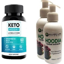 Hintohu Hoodia Slimming  Firming Gel 150 ml Hoodia Kaktüsü  2 Adet + 1 Adet Keto Weight Loss 60