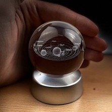 Moryconcept Cam Küre Gezegenler Led Işıklı Standlı