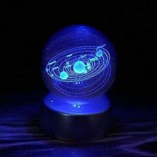 Moryconcept Cam Küre Gezegenler Led Işıklı Standlı