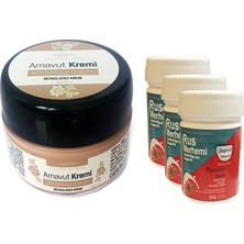 Three Brand Whitening Cream 50 ml Arnavut Kremi  1 Adet + Rus Merhemi Genital Bölge Kremi 50 ml 3 Adet