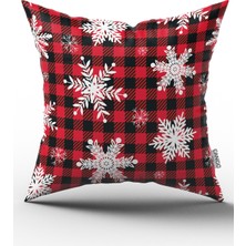 Cango Home Çift Tarafı Baskılı Yılbaşı Temalı Dijital Baskılı Kırlent Yastık Kılıfı CGH302-CT