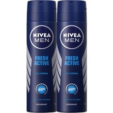 Nivea Fresh Active Erkek Sprey Deodorant 2 x 150 ml