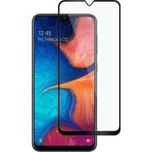 Case World Samsung Galaxy A20 Tam Kaplayan Temperli Ekran Koruyucu Cam