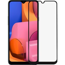Case World Samsung Galaxy A20S Tam Kaplayan Temperli Ekran Koruyucu Cam