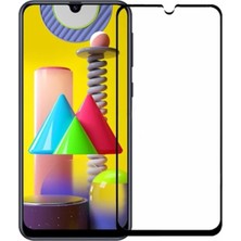 Case World Samsung Galaxy M31 Tam Kaplayan Temperli Ekran Koruyucu Cam