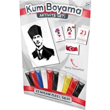 Kumbo Kum Boyama Atatürk | 23 Nisan Özel Kum Boyama Aktivite Seti