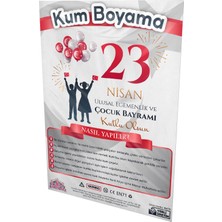 Kumbo Kum Boyama Ali Kutlamalarda | 23 Nisan Özel Kum Boyama Aktivite Seti