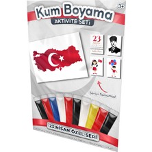 Kumbo Kum Boyama Türkiye Haritası | 23 Nisan Özel Kum Boyama Aktivite Seti