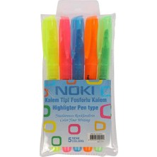 Noki Kalem Tipi Fosforlu Kalem 5 Renk