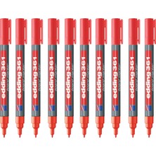 Edding 361 Beyaz Tahta Kalemi Ince Uçlu Kırmızı 10'lu