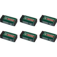 Faber-Castell Faber 7089/30 Siyah Silgi Küçük Boy 6'lı