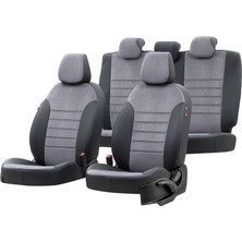 Otom Seat Exeo 2008-2013 Özel Üretim Koltuk Kılıfı London Design Füme - Siyah