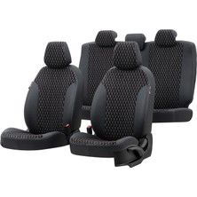 Otom Seat Exeo 2008-2013 Özel Üretim Koltuk Kılıfı Amsterdam Design Tay Tüyü Siyah - Beyaz