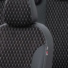 Otom Seat Exeo 2008-2013 Özel Üretim Koltuk Kılıfı Amsterdam Design Tay Tüyü Siyah - Beyaz