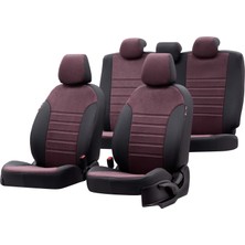 Otom Seat Exeo 2008-2013 Özel Üretim Koltuk Kılıfı Milano Design Bordo - Siyah