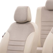 Otom Volkswagen Golf 8 2021-SONRASI Özel Üretim Koltuk Kılıfı London Design Bej