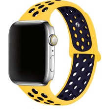 noktaks - ​​​Apple Watch 38mm - Kordon Silikon Strap Kayış - KRD-02 - NO37 - T11265