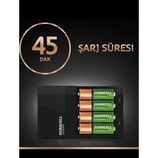 Duracell Cef 14 Pil Şarj Cihazı 10 Adet 750 Mah Aaa ve 2 Adet 1300 Mah Aa Şarj Edilebilir Piller