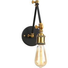 Riolight  Retro Üç Mafsallı Metal Aplik