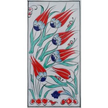 Can Seramik - 10 x 20 cm El Dekoru Iznik Çinisi