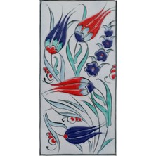 Can Seramik - 10 x 20 cm El Dekoru Iznik Çinisi