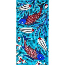 Can Seramik - 10 x 20 cm El Dekoru Iznik Çinisi