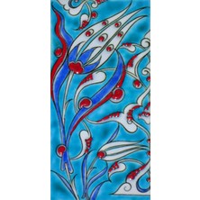 Can Seramik - 10 x 20 cm El Dekoru Iznik Çinisi