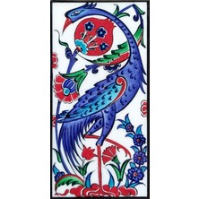 Can Seramik - 10 x 20 cm El Dekoru Kütahya Çinisi