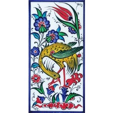 Can Seramik - 10 x 20 cm El Dekoru Kütahya Çinisi