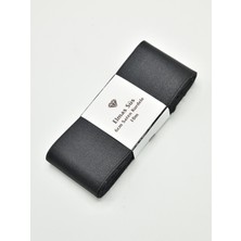 Elmas Süs Siyah Saten Kurdele Takı Kurdelesi (6CM-10M)