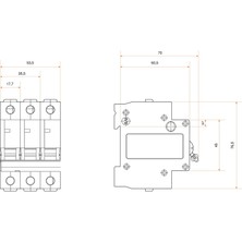 Federal 3 x 20A 6ka C Tipi Otomatik Sigorta 9EG-C0633-0D20