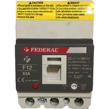 Federal Kompakt Şalter F12 63A 25KA 9AR-TSS43-0066