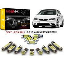 Femex Seat Leon Mk3 LED Iç Aydınlatma Ampul Seti Femex Parlak Beyaz