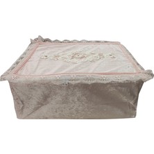 Dantelux Soft Kadife Fermuarlı Hurç Bohça 2816-C11 Pembe