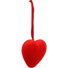 Event Party Store Süet Kalp Tek Kırmızı Küçük