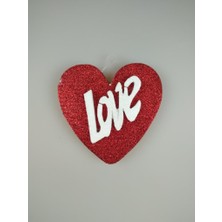 Event Party Store Strafor Kalp Kırmızı Love 13cm X 13cm