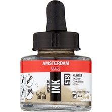 Amsterdam Akrilik Mürekkep Boya 30 ml Pewter