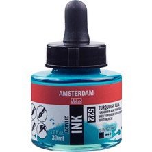 Amsterdam Akrilik Mürekkep Boya 30 ml Turquoise Blue