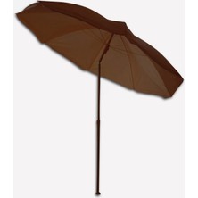Sunfun Şemsiye - 180 cm - Kahverengi - Ürün Güneşten Korunma Için Uygundur