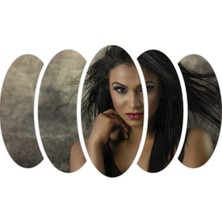 Renkselart Kadın Saç Modeli Kuaför Mdf TABLO-1038