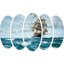 Renkselart Gemi Yelkenli Digital Art Mdf TABLO-1351