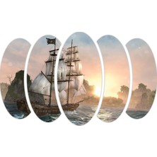 Renkselart Korsan Gemisi Deniz Mdf TABLO-1353