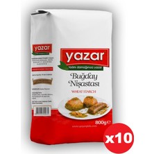 Yazar Buğday Nişastası 800GR Kolı*10=8kg-Yazar Gıda