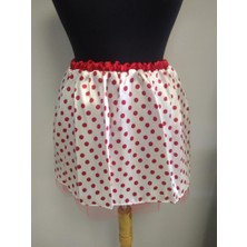 Event Party Store Etek Beyaz Kırmızı Puanlı