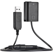 Andoer NP-FW50 Kukla Pil + Dc Güç Bankası (5V 2A) USB