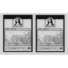Mona Lisa  Eskiz Defteri A5 120 gr - 2'li