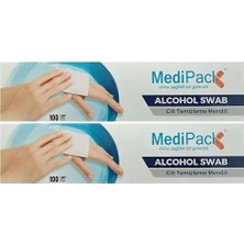Medipack Alkollü Mendil Medıpack Alcohol Swab Cilt Temizleme Alkol Swap 2 Kutu 200 Adet